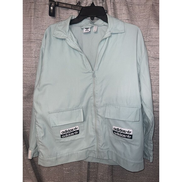 adidas Jackets & Blazers - adidas Women Jacket Green Teal FM2460 Size S